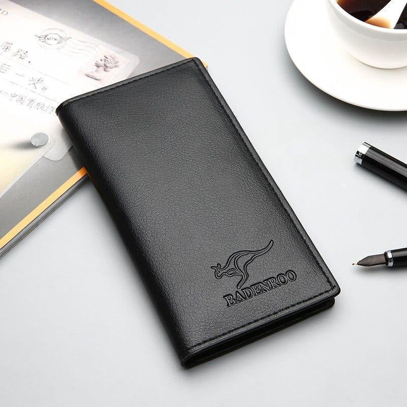 Kangro Vintage PU Leather Long Wallet for Men – Slim, Stylish & Durable